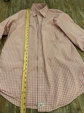 Vineyard Vines Pink and White Gingham Button-Down Shirt